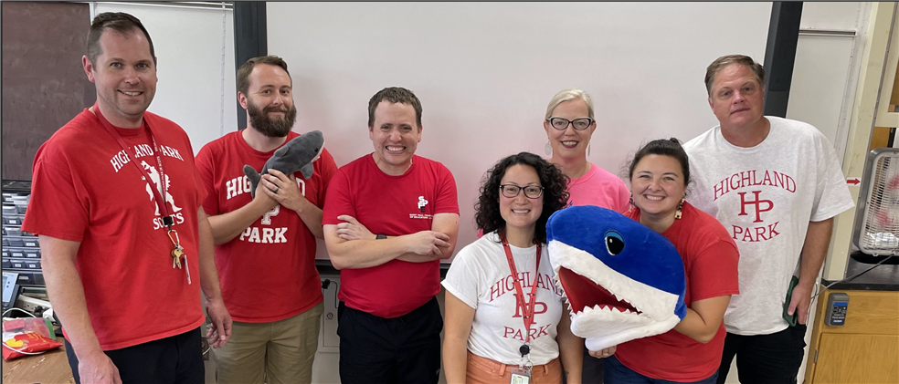 Shark Team (8A): Ms. Husak, Ms. Mitzelfeldt, Ms. King, Ms. Walker, Ms. Nelson, Ms. Timmer, & Ms. Nelson